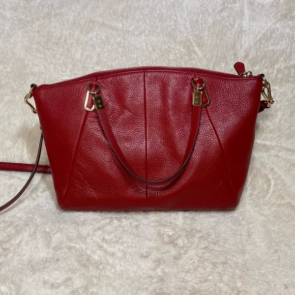 SOLD Red Coach Crossbody Bag - Picture 3 of 8